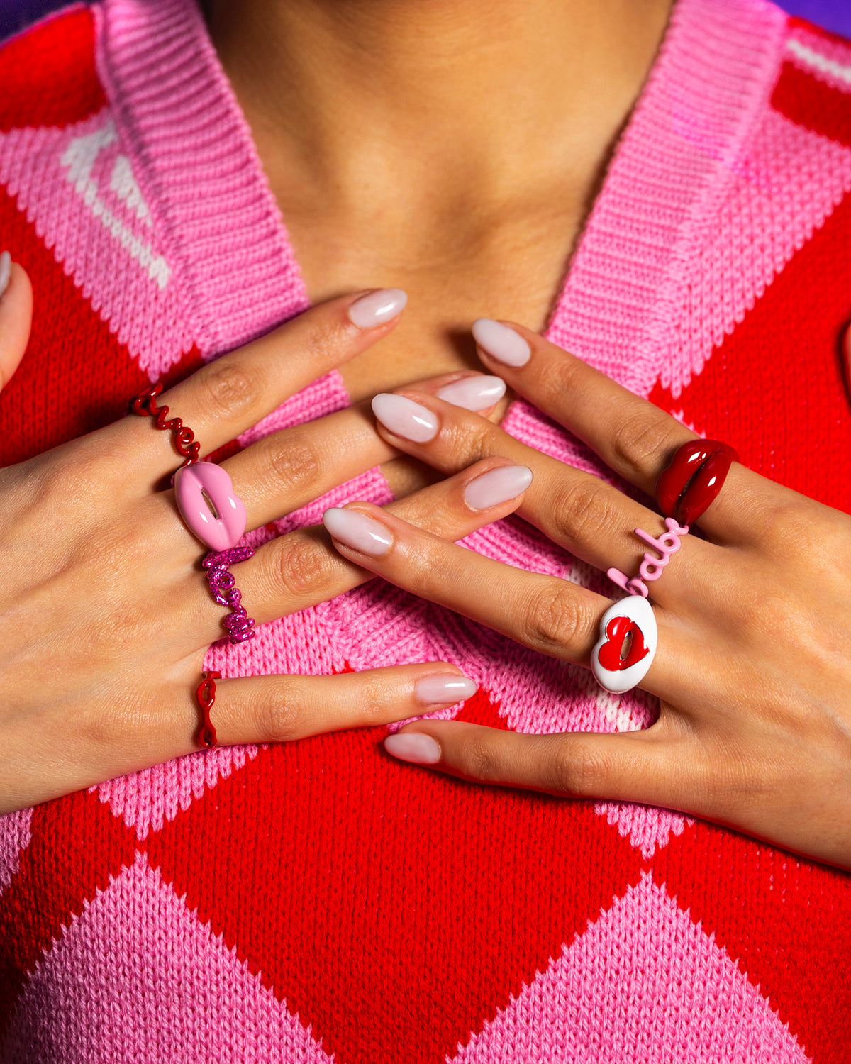 lip rings on hands