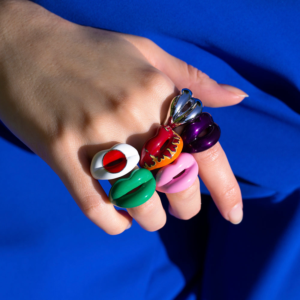 lip rings on hand