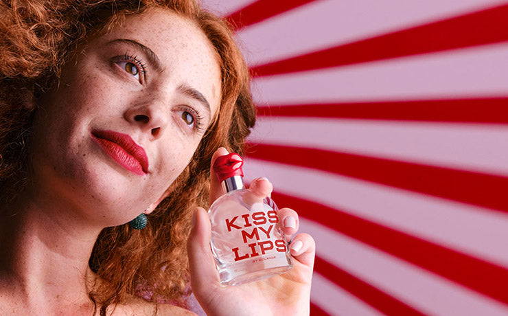 Holding Kiss My Lips bottle