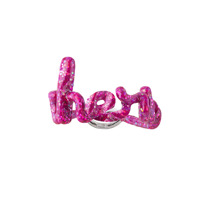 Cherie Hotscript Glitter Pink